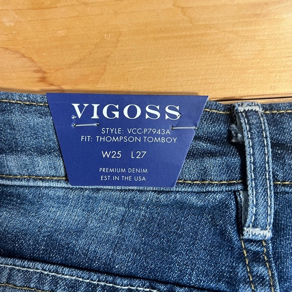 Vigoss Blue Denim Jean. Size 25 - Picture 6 of 7